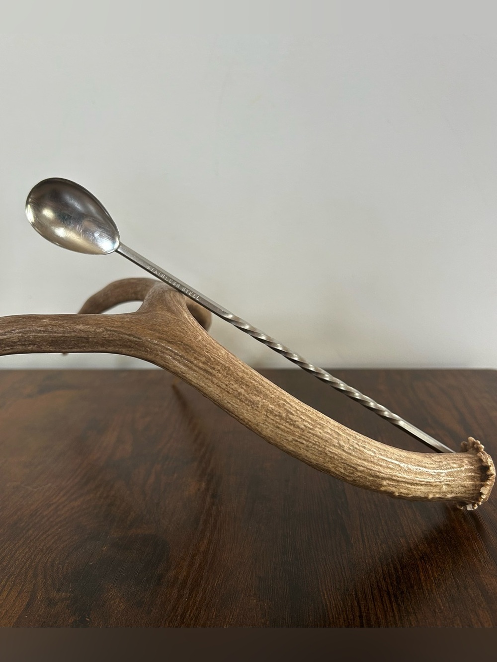 Vintage 50/60s Swizzle Stick Bar Spoon, 10 Inches Long